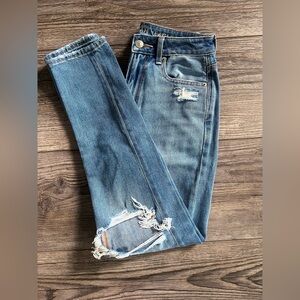 American Eagle Distressed Mom Jeans